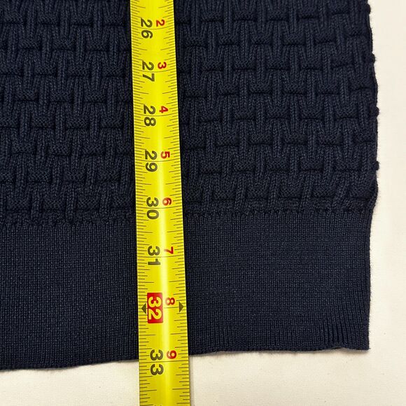 Shaquille O'neal XLG Men Geo Crew Neck Long Sleeve Sweater Navy Blue XLT $80 NWT - Picture 5 of 8